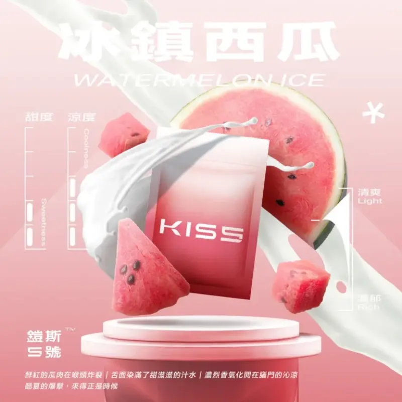 KISS鎧斯5號一代煙彈冰鎮西瓜webp SP2S 台灣官網|電子霧化器專賣|主機煙彈現貨