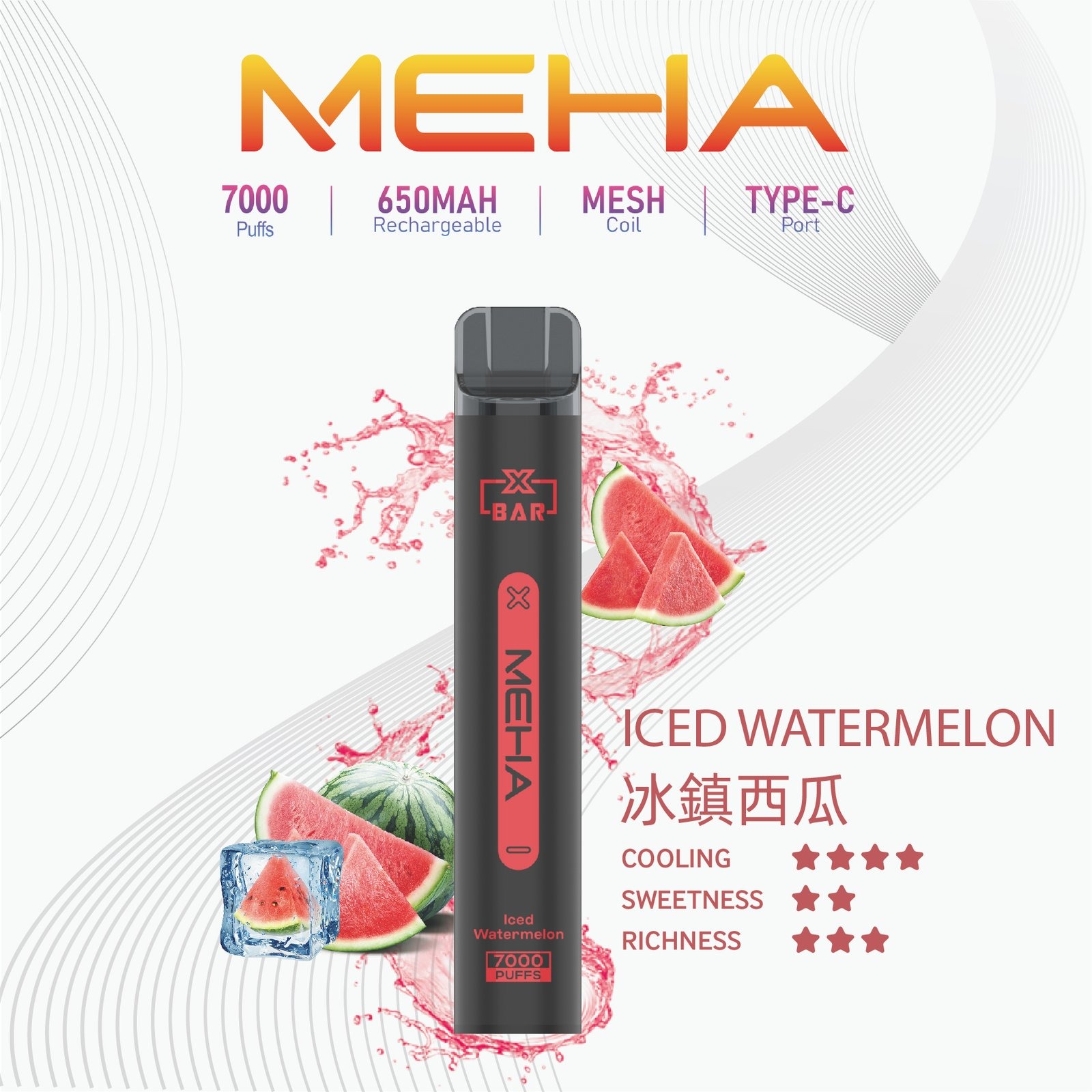 MEHAXBAR小黑條7000口拋棄式4jpg SP2S 台灣官網|電子霧化器專賣|主機煙彈現貨